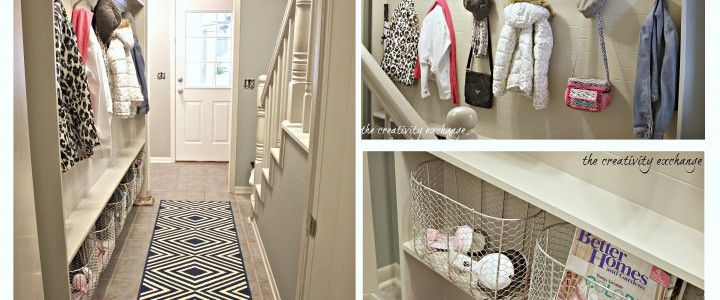 DIY Hallway Mudroom