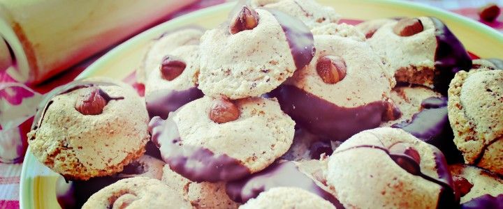 Chocolate-Dipped Hazelnut Cookies Chocolate-Dipped Hazelnut Cookies